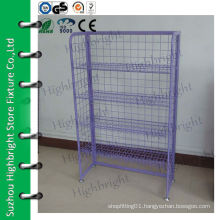 wire knock down wire shelving display stand